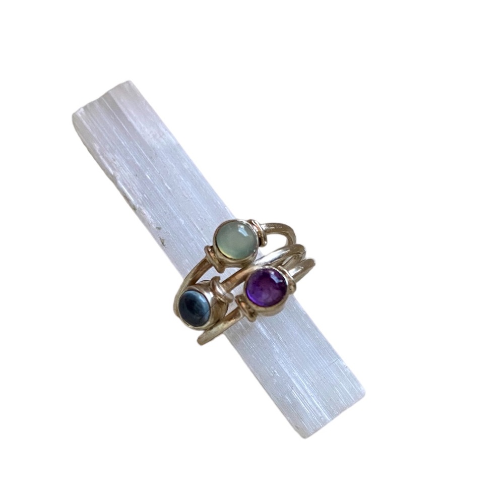 Silver Multi Stone Cocktail Ring